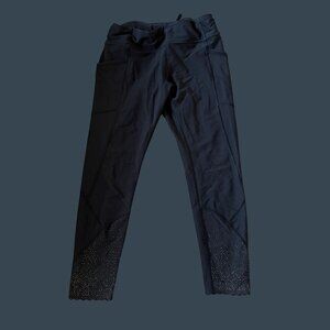 Lululemon Leggings Scalloped Hem, High Waisted Size 10